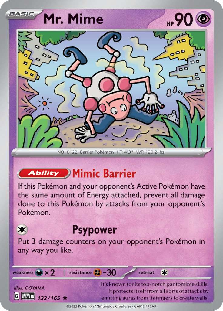 Mr. Mime (122/165) [Scarlet & Violet 151] Reverse Holofoil