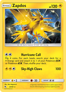 Zapdos (24/68) [Sun & Moon: Hidden Fates] Reverse Holofoil