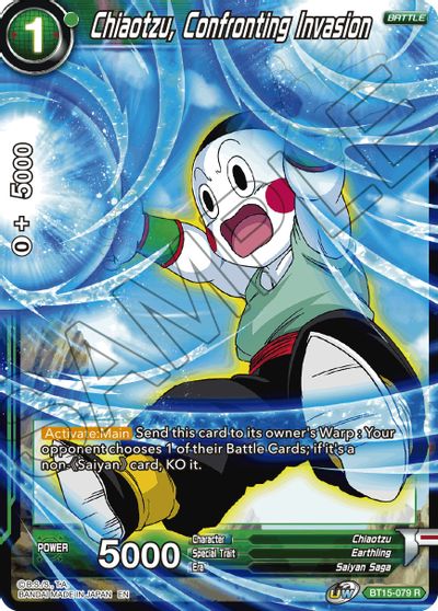 Chiaotzu, Confronting Invasion (BT15-079) [Saiyan Showdown] Parallel Foil