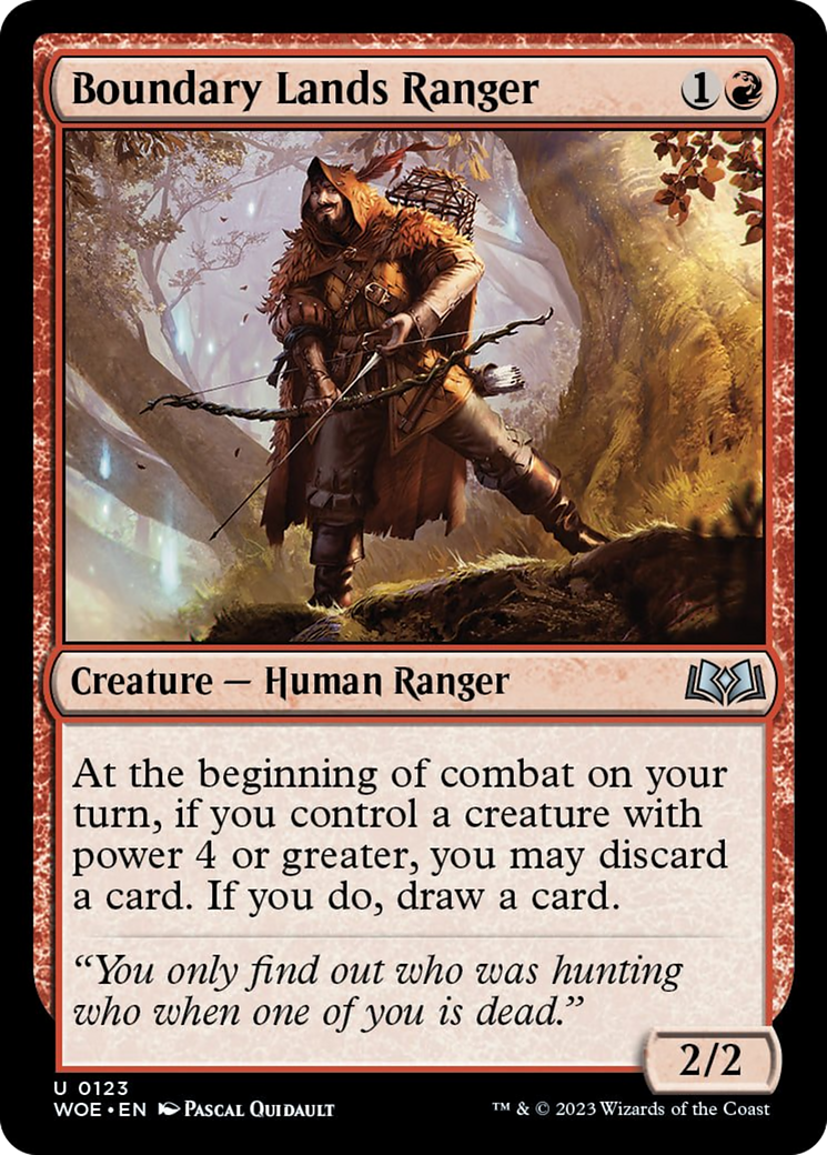 Boundary Lands Ranger [Wilds of Eldraine] Foil