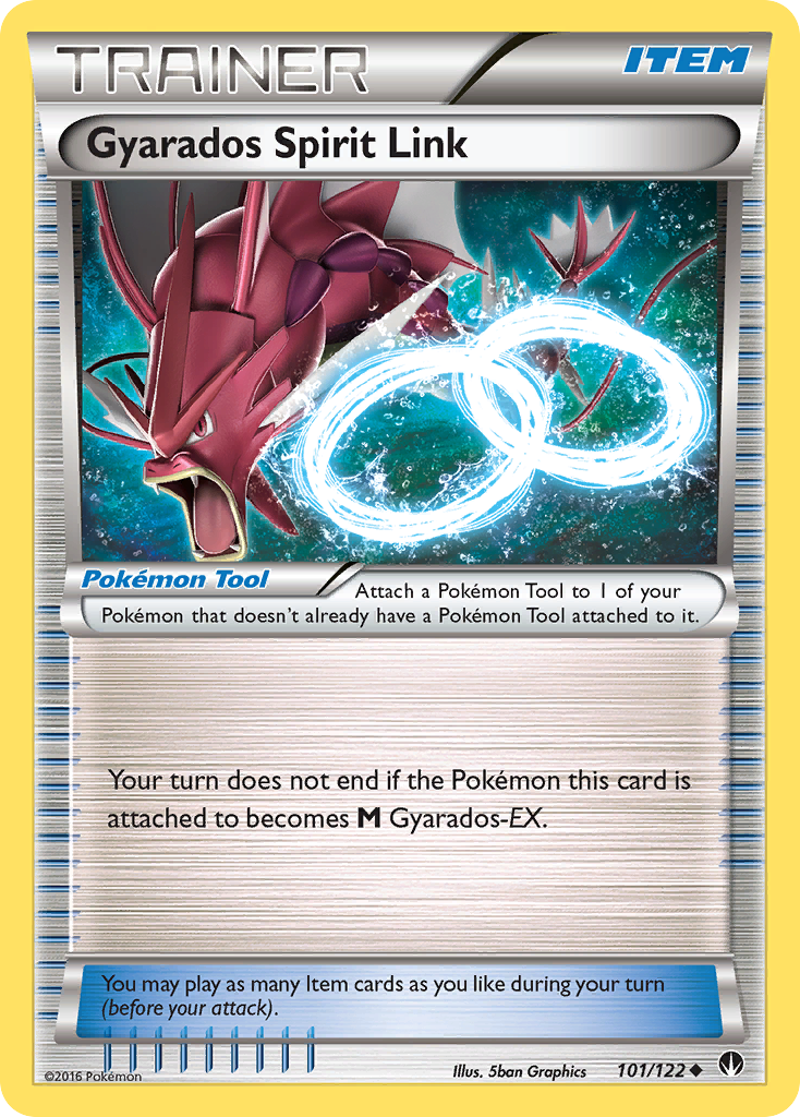 Gyarados Spirit Link (101/122) [XY: BREAKpoint] Reverse Holofoil