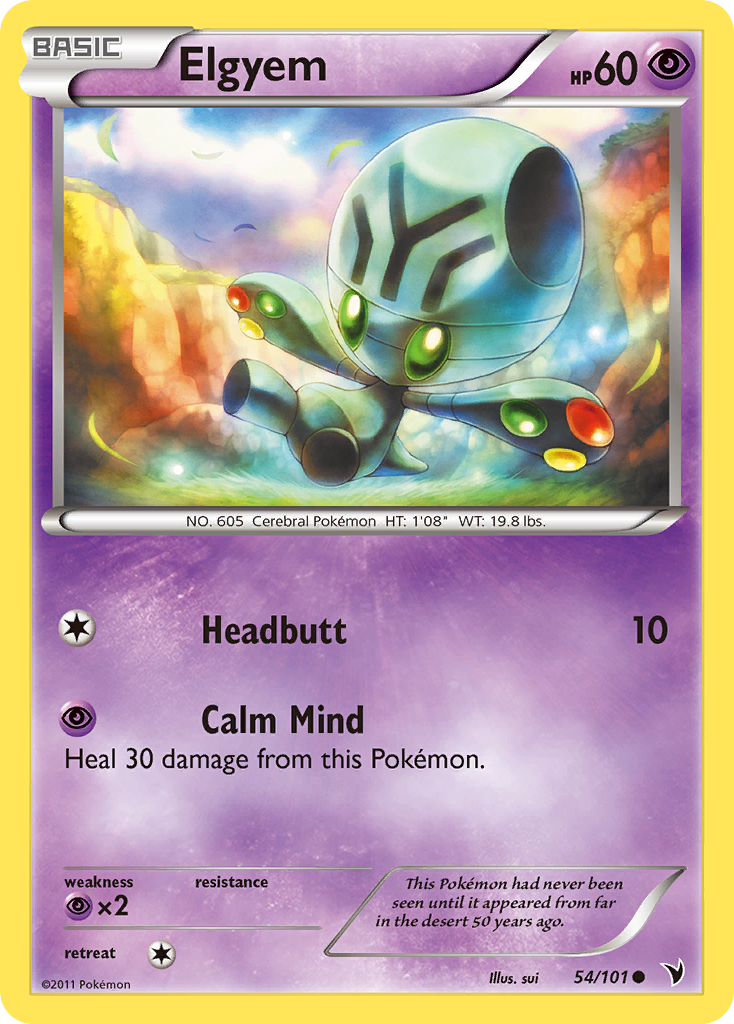 Elgyem (54/101) [Black & White: Noble Victories] Reverse Holofoil