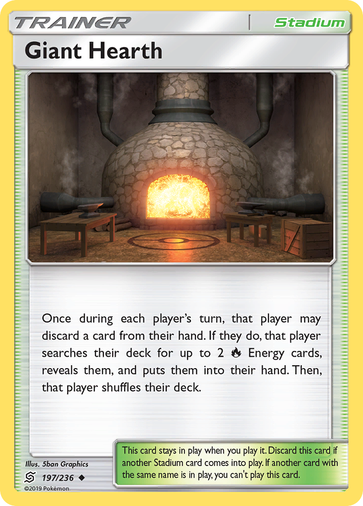 Giant Hearth (197/236) [Sun & Moon: Unified Minds] Reverse Holofoil