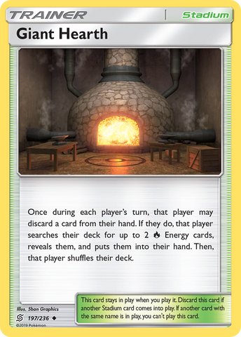 Giant Hearth (197/236) [Sun & Moon: Unified Minds] Reverse Holofoil