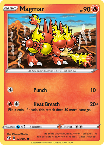 Magmar (029/192) [Sword & Shield: Rebel Clash] Reverse Holofoil