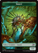 Insect // Elephant Double-Sided Token [Aetherdrift Tokens] Foil