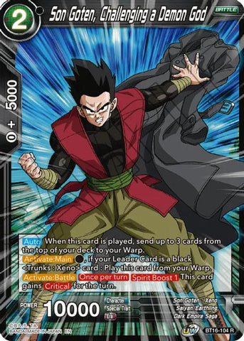 Son Goten, Challenging a Demon God (BT16-104) [Realm of the Gods] Parallel Foil