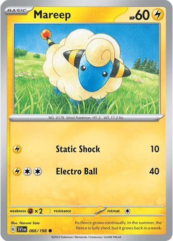 Mareep (066/198) [Scarlet & Violet: Base Set] Reverse Holofoil