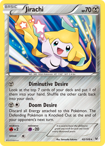 Jirachi (42/108) [XY: Roaring Skies] Reverse Holofoil
