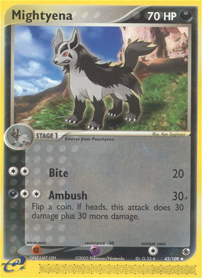 Mightyena (42/109) [EX: Ruby & Sapphire] Reverse Holofoil