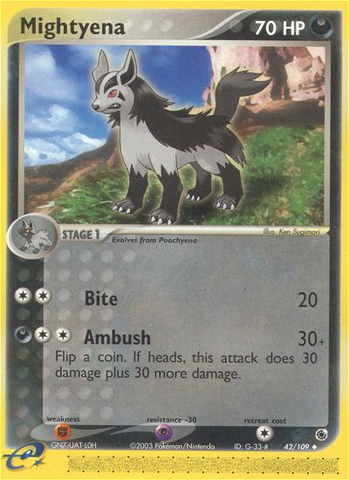 Mightyena (42/109) [EX: Ruby & Sapphire] Reverse Holofoil