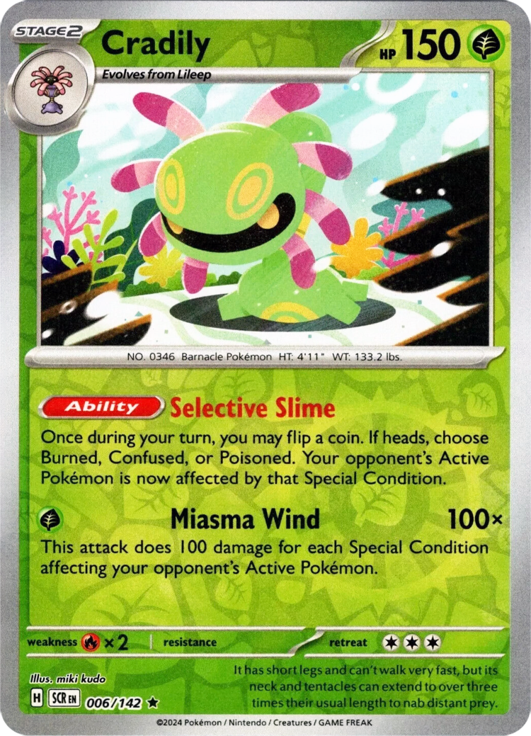 Cradily (006/142) [Scarlet & Violet: Stellar Crown] Reverse Holofoil