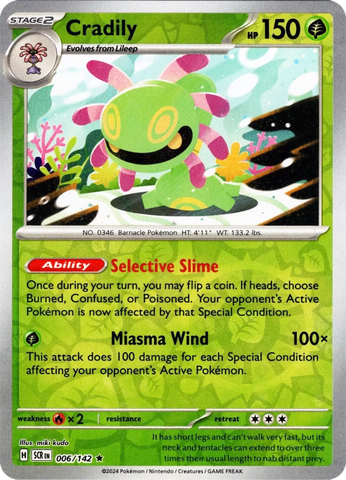 Cradily (006/142) [Scarlet & Violet: Stellar Crown] Reverse Holofoil