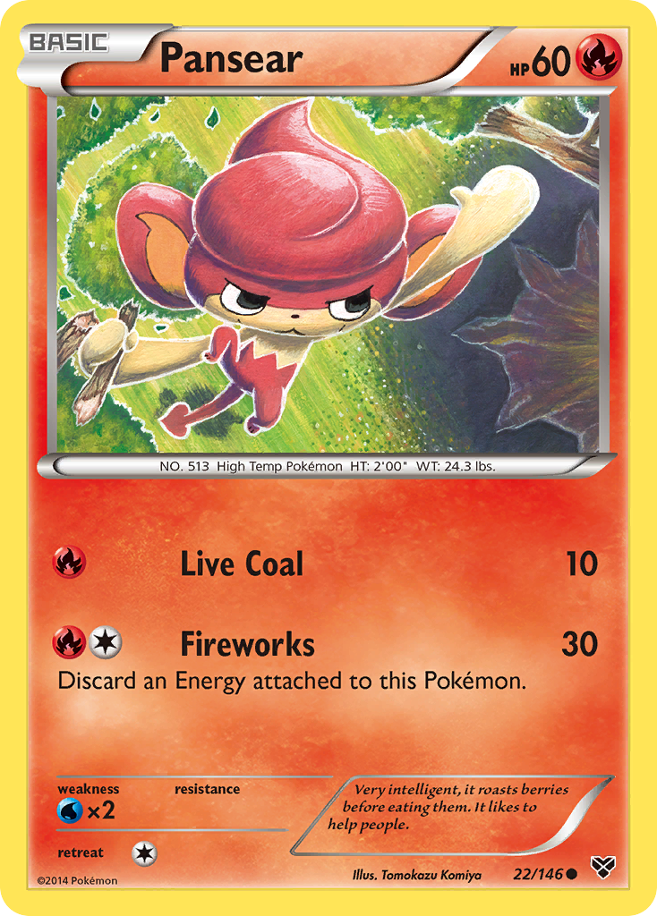 Pansear (22/146) [XY: Base Set] Reverse Holofoil