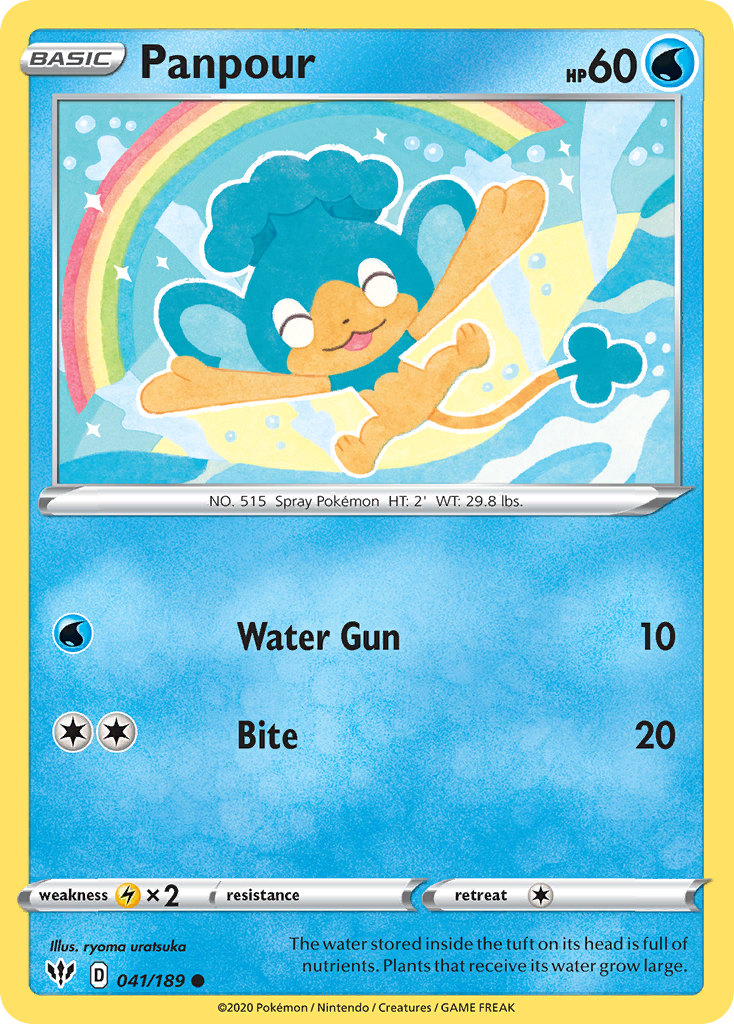 Panpour (041/189) [Sword & Shield: Darkness Ablaze] Reverse Holofoil
