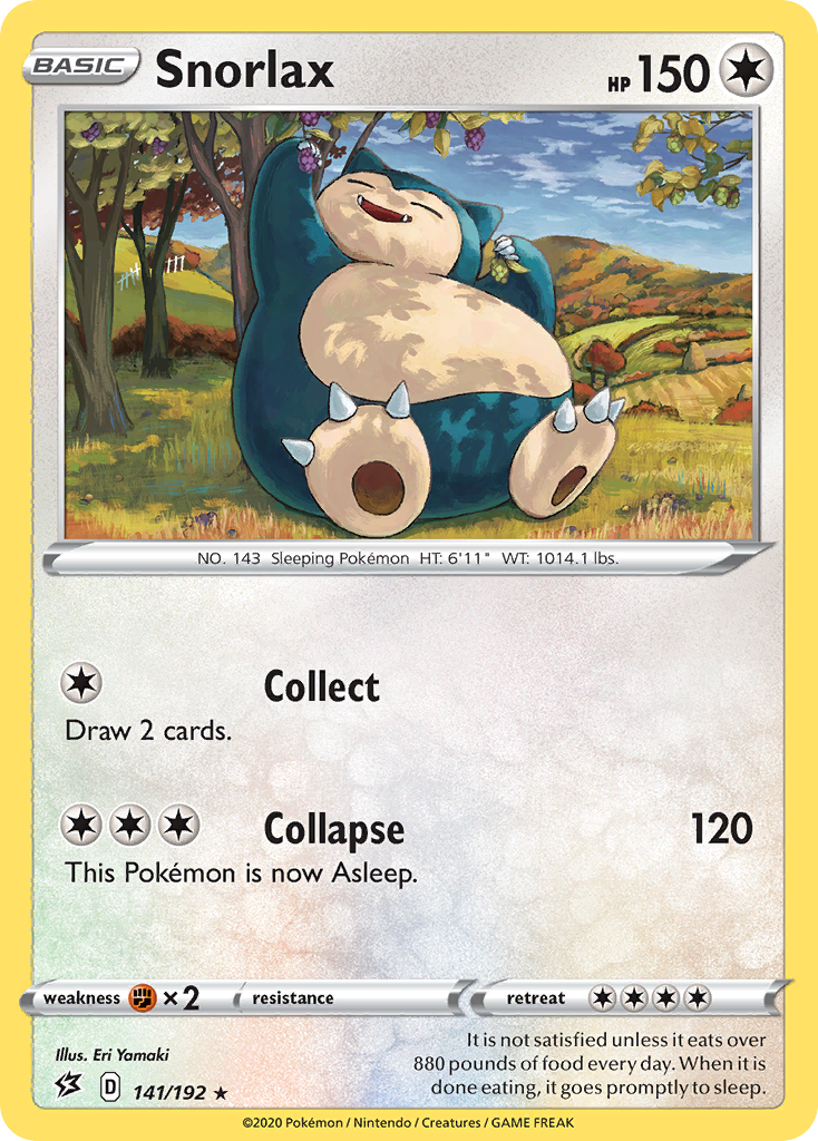 Snorlax (141/192) [Sword & Shield: Rebel Clash] Reverse Holofoil