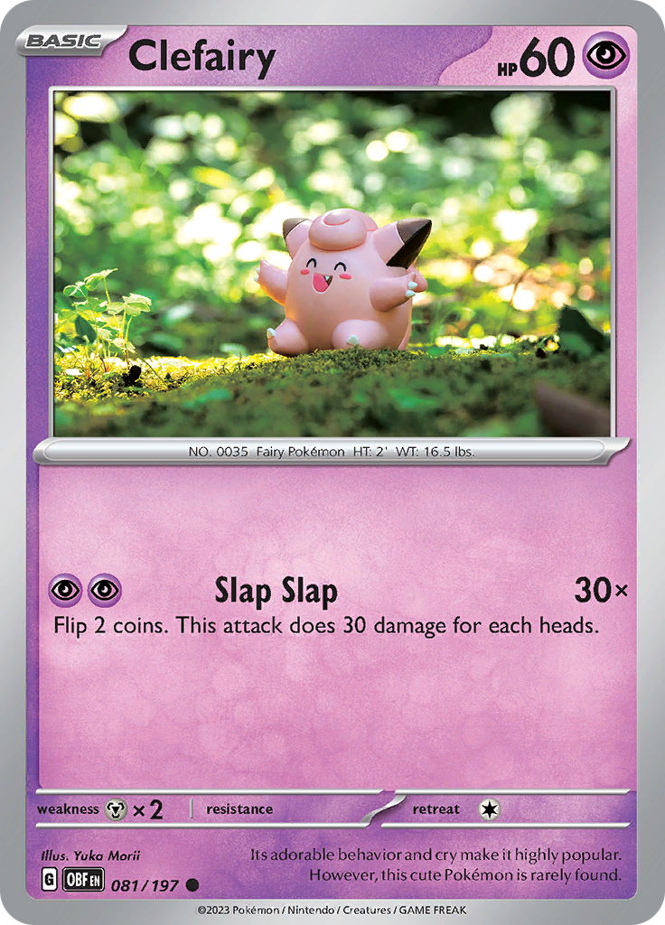 Clefairy (081/197) [Scarlet & Violet: Obsidian Flames] Reverse Holofoil