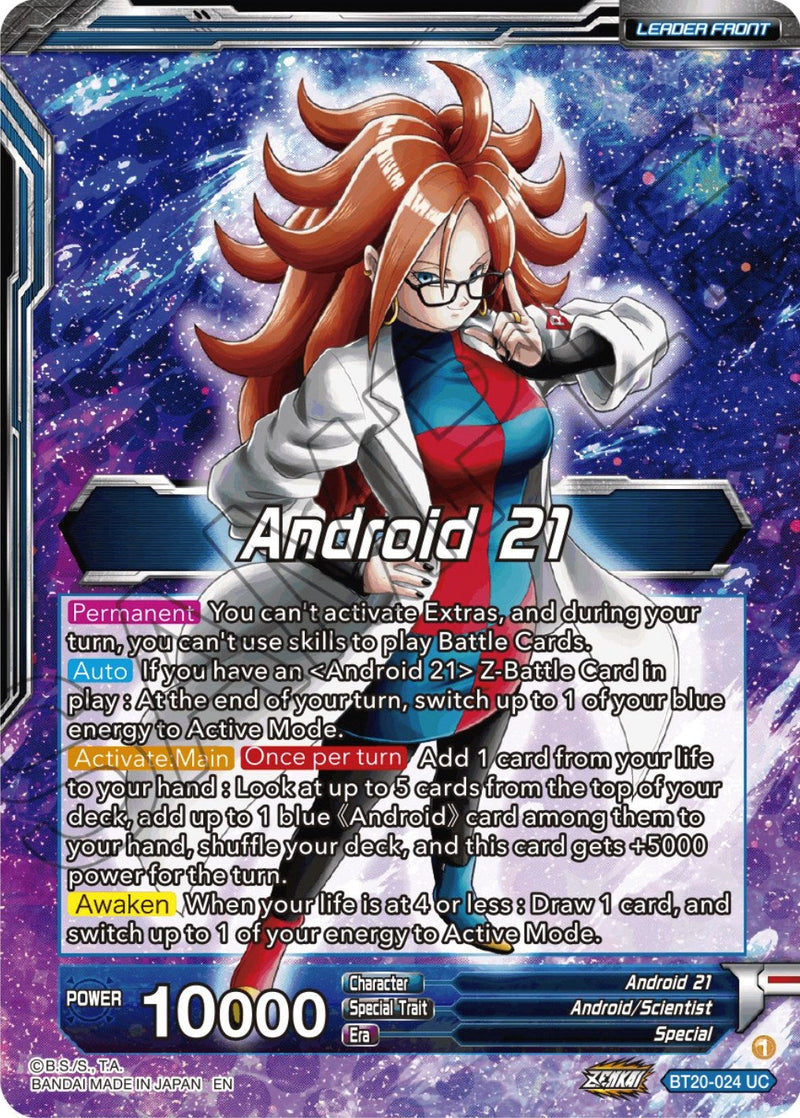 Android 21 // Android 21, the Nature of Evil (BT20-024) [Power Absorbed] Parallel Foil