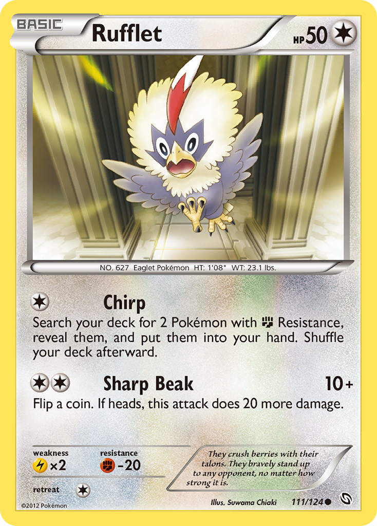 Rufflet (111/124) [Black & White: Dragons Exalted] Reverse Holofoil