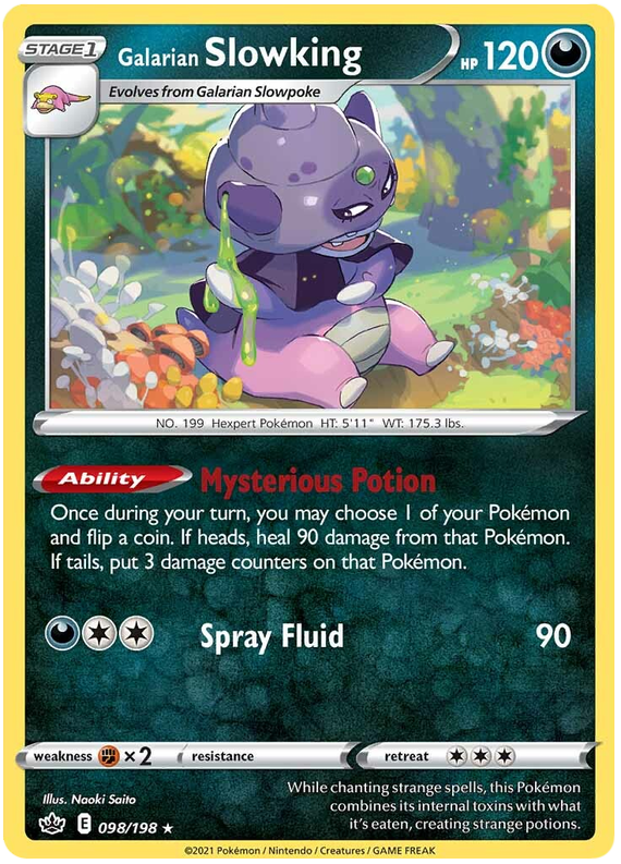 Galarian Slowking (098/198) [Sword & Shield: Chilling Reign] Reverse Holofoil