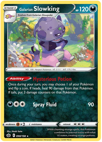 Galarian Slowking (098/198) [Sword & Shield: Chilling Reign] Reverse Holofoil