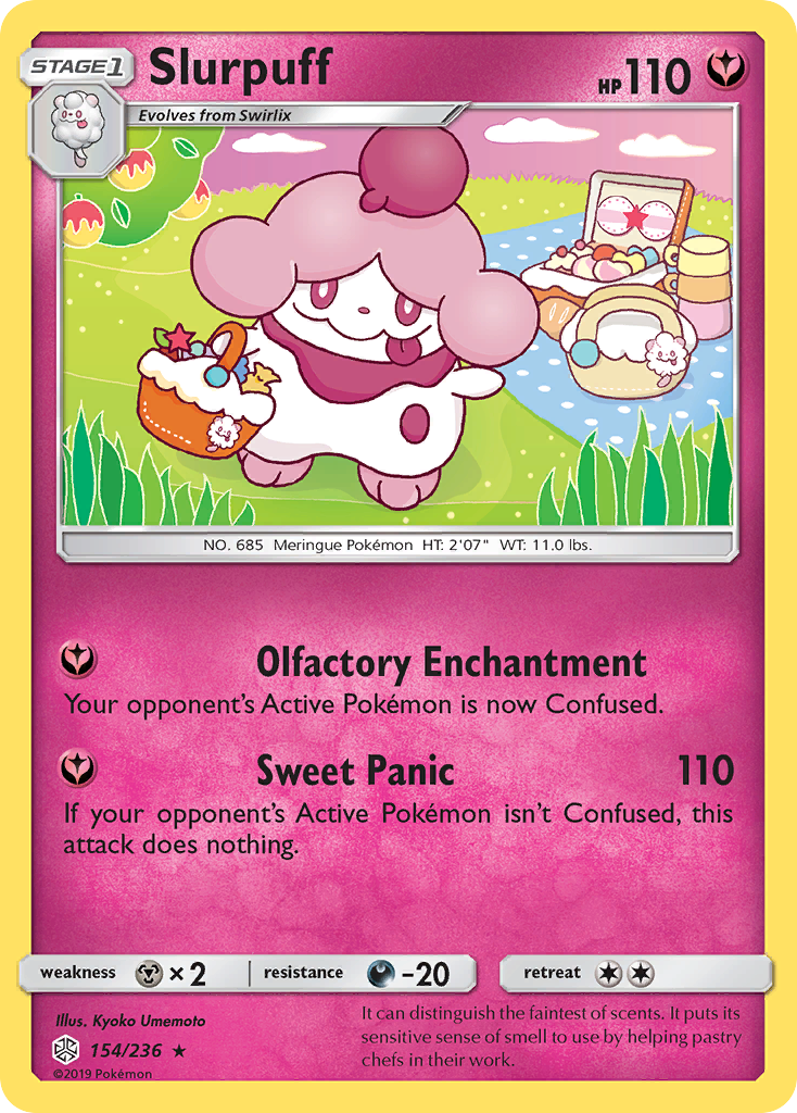 Slurpuff (154/236) [Sun & Moon: Cosmic Eclipse] Reverse Holofoil
