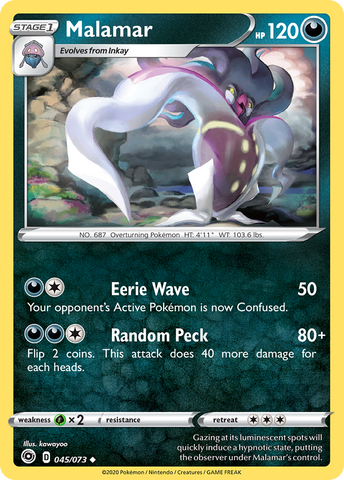 Malamar (045/073) [Sword & Shield: Champion's Path] Reverse Holofoil