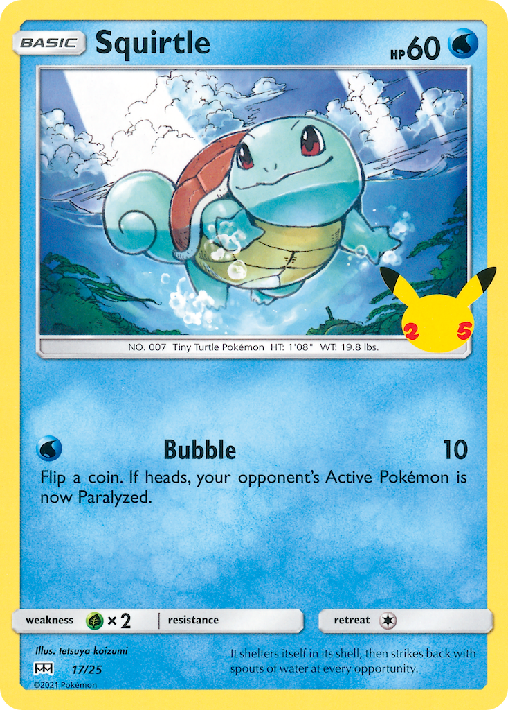 Squirtle (17/25) [McDonald's 25th Anniversary] Holofoil