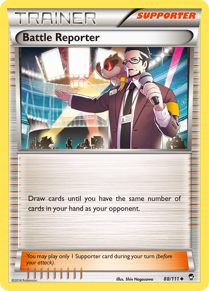 Battle Reporter (88/111) [XY: Furious Fists] Reverse Holofoil