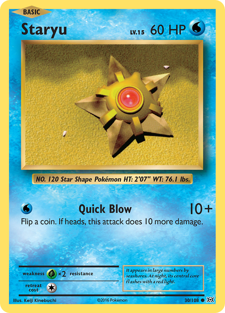 Staryu (30/108) [XY: Evolutions] Reverse Holofoil