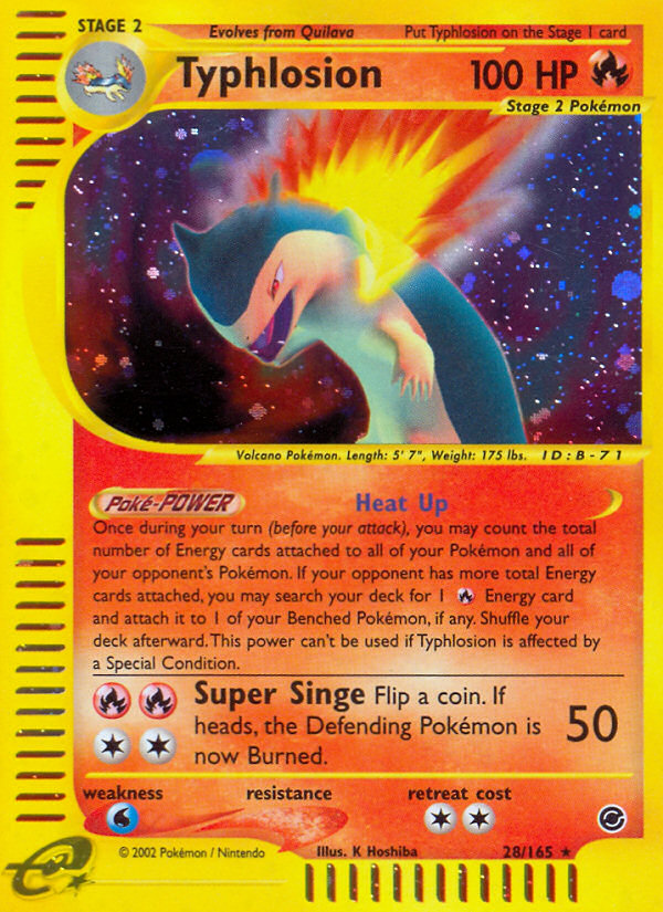 Typhlosion (28/165) [Expedition: Base Set] Reverse Holofoil