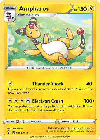 Ampharos (056/203) [Sword & Shield: Evolving Skies] Reverse Holofoil