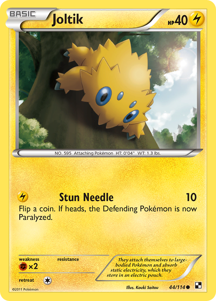 Joltik (44/114) [Black & White: Base Set] Reverse Holofoil