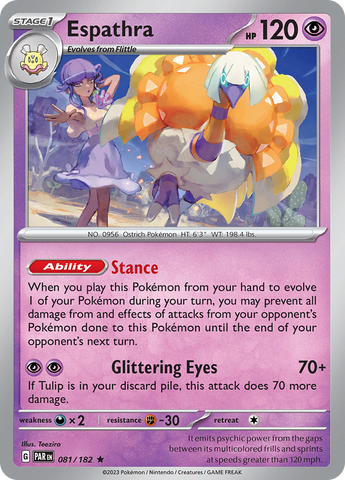 Espathra (081/182) [Scarlet & Violet: Paradox Rift] Reverse Holofoil