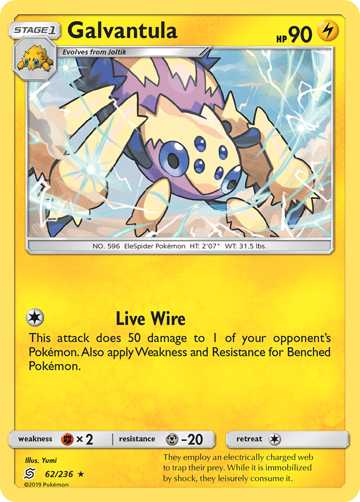 Galvantula (62/236) [Sun & Moon: Unified Minds] Reverse Holofoil