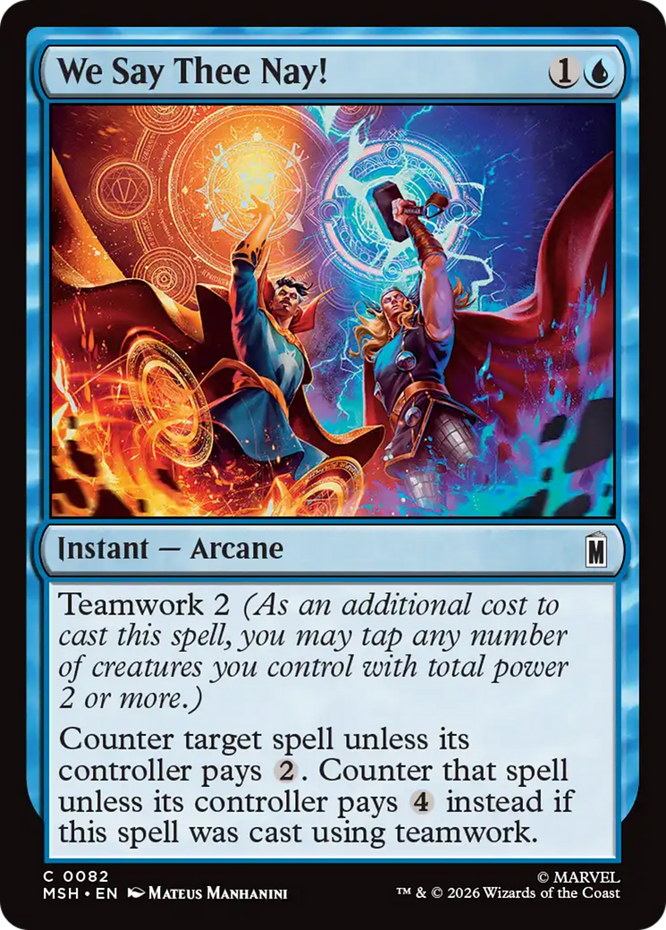 We Say Thee Nay! [Marvel Super Heroes] Foil