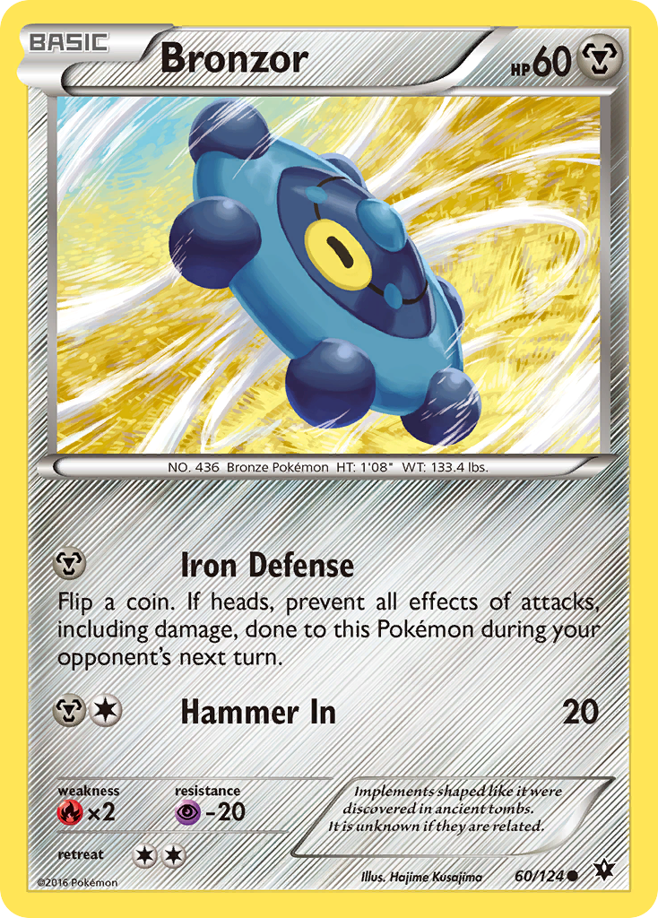 Bronzor (60/124) [XY: Fates Collide] Reverse Holofoil