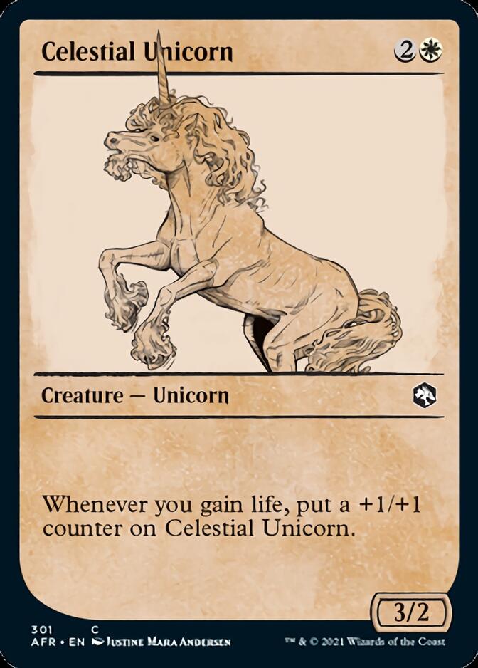 Celestial Unicorn (Showcase) [Dungeons & Dragons: Adventures in the Forgotten Realms] Foil