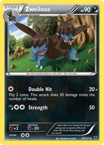 Zweilous (78/101) [Black & White: Noble Victories] Reverse Holofoil