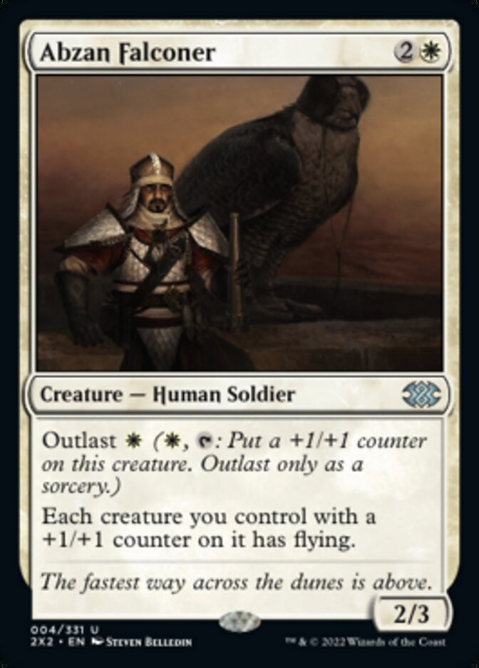 Abzan Falconer [Double Masters 2022] Foil
