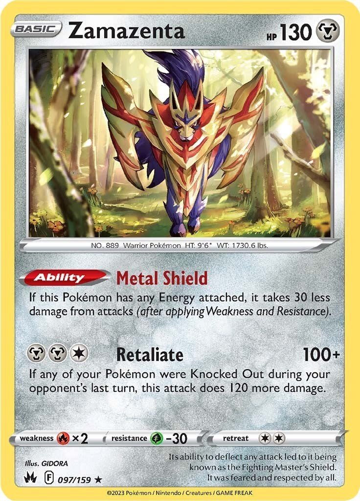 Zamazenta (097/159) [Sword & Shield: Crown Zenith] Reverse Holofoil