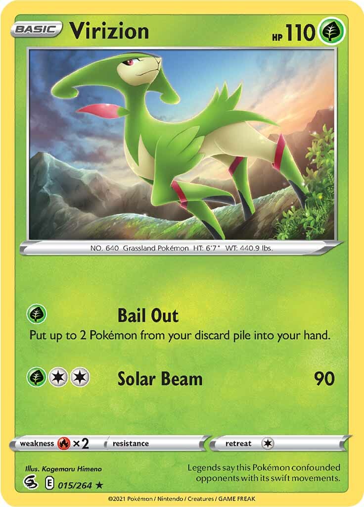 Virizion (015/264) [Sword & Shield: Fusion Strike] Reverse Holofoil