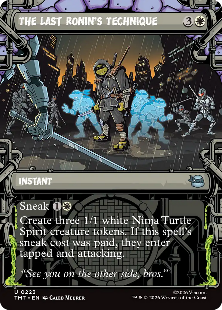 The Last Ronin's Technique (Showcase) [Teenage Mutant Ninja Turtles] Foil