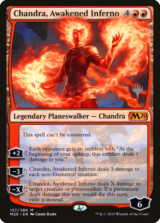 Chandra, Awakened Inferno (Promo Pack) [Core Set 2020 Promos] Foil