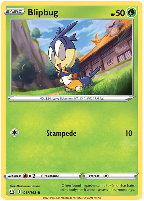 Blipbug (017/163) [Sword & Shield: Battle Styles] Reverse Holofoil
