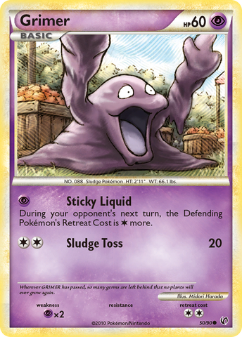 Grimer (50/90) [HeartGold & SoulSilver: Undaunted] Reverse Holofoil