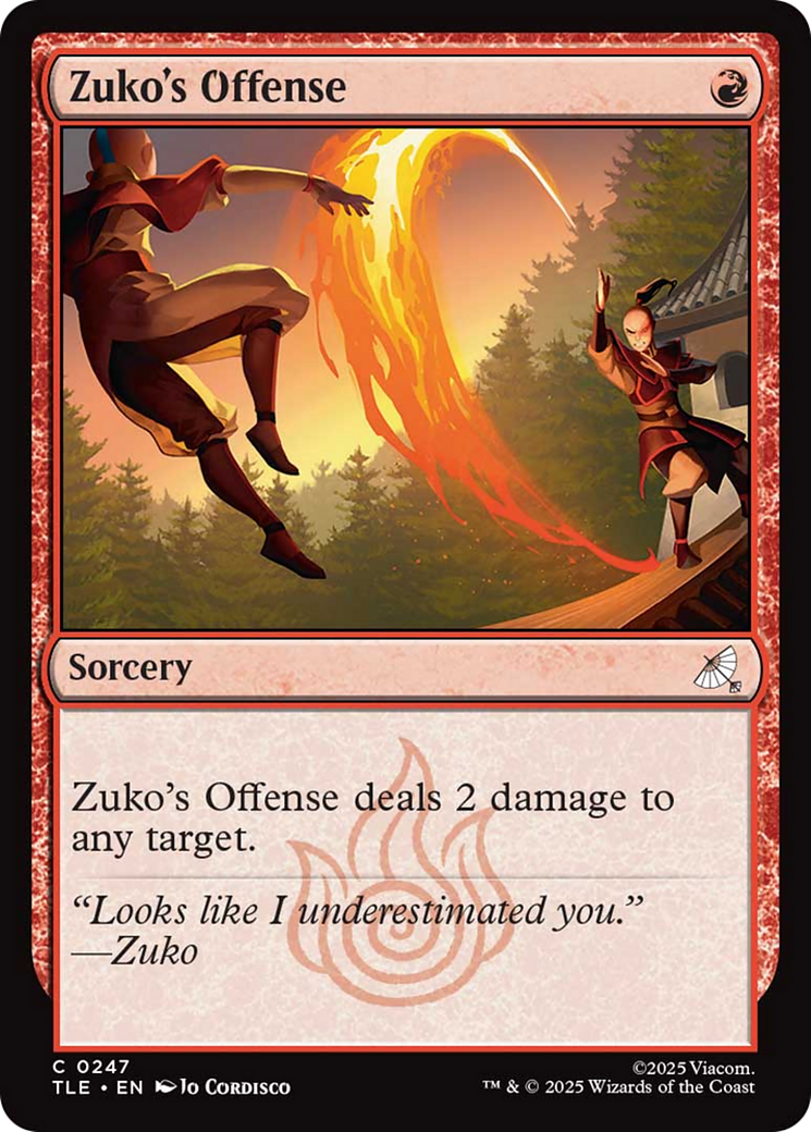Zuko's Offense [Avatar: The Last Airbender: Eternal-Legal] Foil