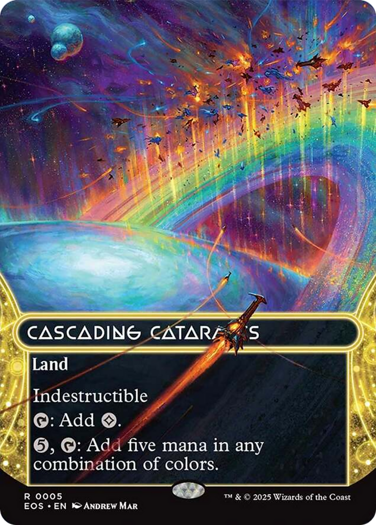 Cascading Cataracts (0005) (Borderless) [Edge of Eternities: Stellar Sights] Foil