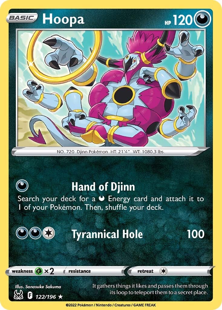 Hoopa (122/196) [Sword & Shield: Lost Origin] Reverse Holofoil