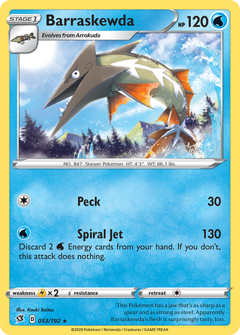 Barraskewda (053/192) [Sword & Shield: Rebel Clash] Reverse Holofoil